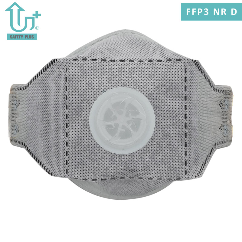 Design regolabile con clip per naso in alluminio, cotone statico, test dolomite, filtro FFP3 Nr. D, maschera respiratoria protettiva pieghevole per il viso