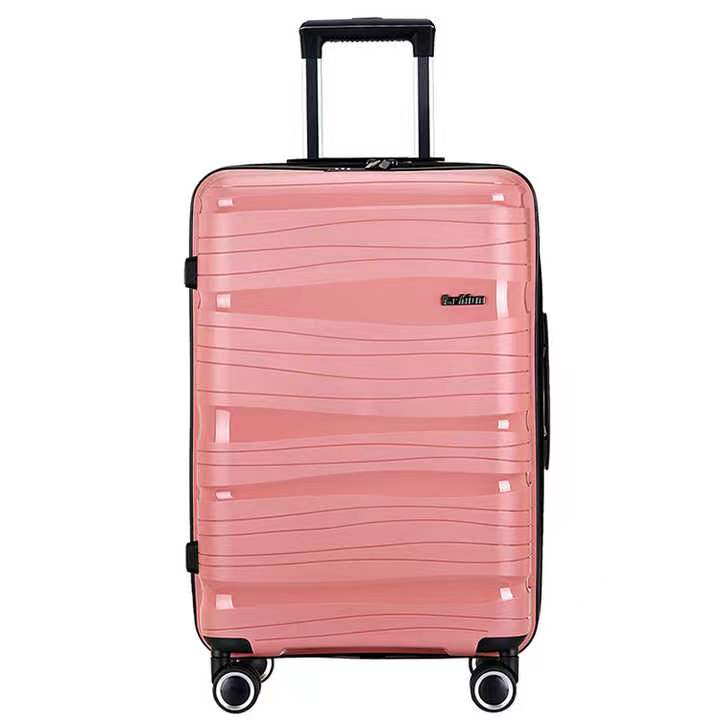 Set di valigie espandibili Ruote girevoli per valigia rigida in PP leggero da 3 pezzi con lucchetto TSA