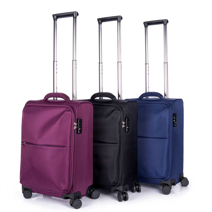 Valigia da viaggio super ultraleggera, set di valigie in nylon da 3 pezzi