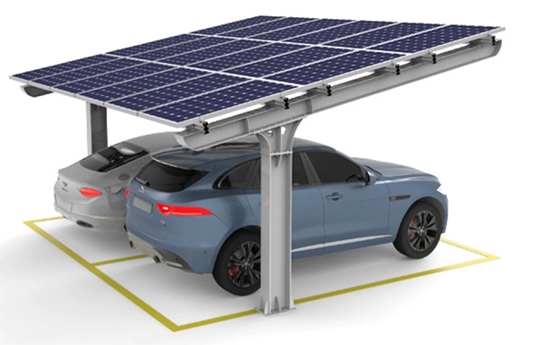Fornitore di strutture per posti auto coperti con copertura per parcheggio a pannelli solari all'ingrosso