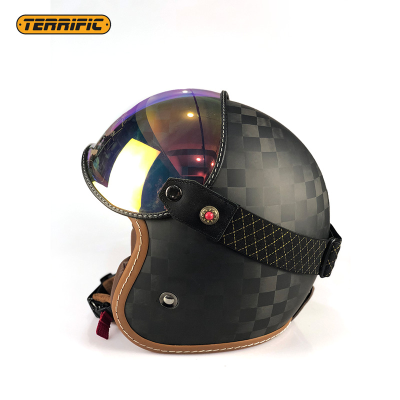 Casco da motociclista da motocross leggero da ciclismo in materiale ABS stile graffito teschio dal design accattivante