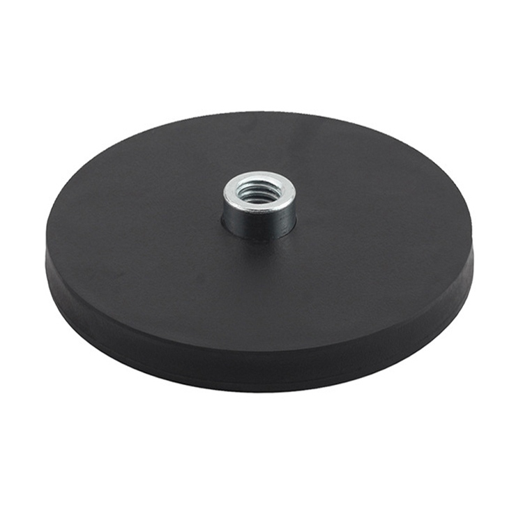 Potente magnete rotondo rivestito in gomma D88 mm magnete con rivestimento in gomma Magnete N52 con rivestimento in gomma