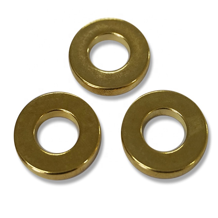 Diametro 11 mm N42 Magneti ad anello piccolo con rivestimento in oro super resistente
