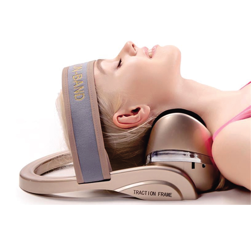 Massaggiatore per collo con strumento per la correzione della vertebra cervicale, vibrazione, terapia del calore a infrarossi, pressione dell'aria