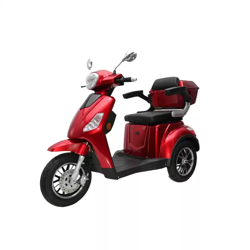 Red Old People Mobility Scooter for Safe and Easy Transportation